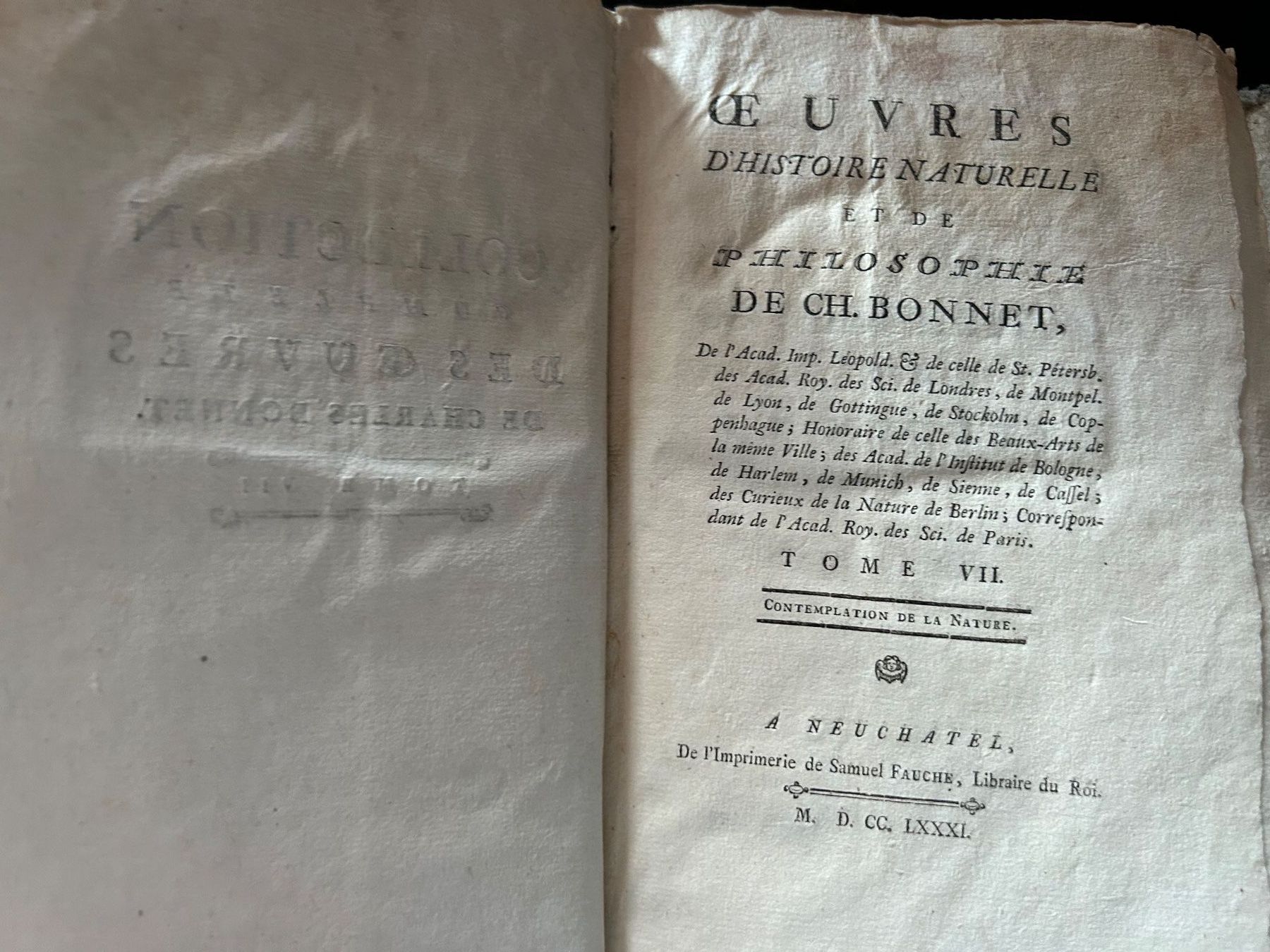 Libri: 4 Livres de Charles BONNET – Usato da Bernex venduto da qpdkvm 4