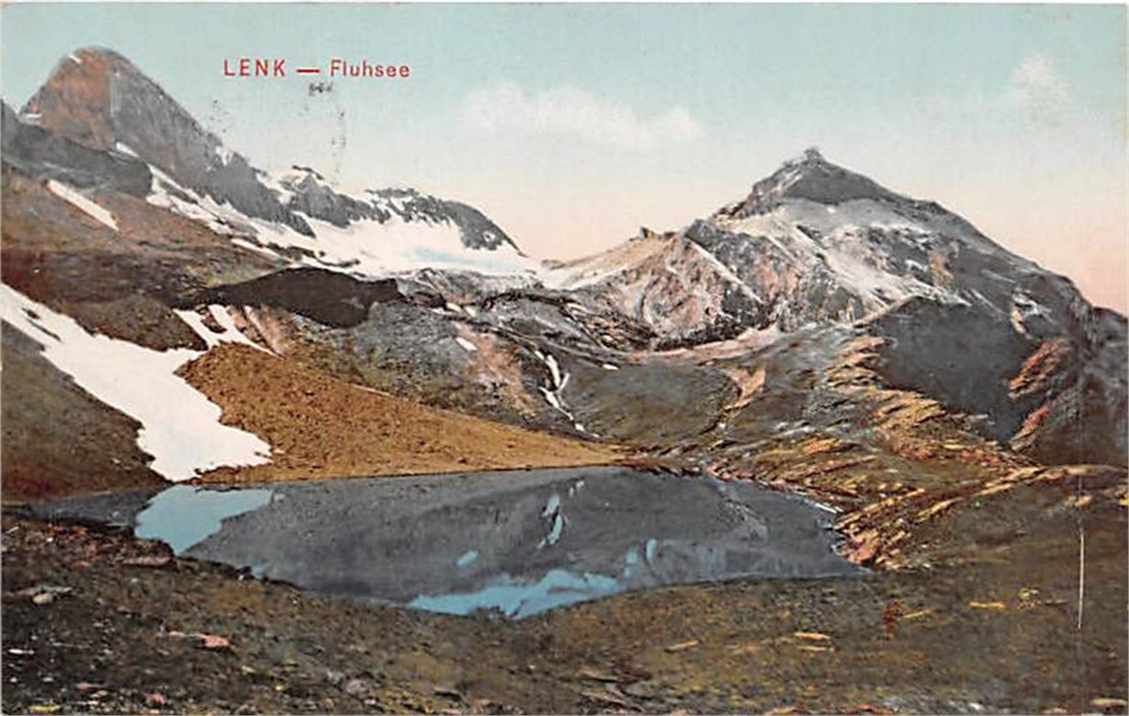 Ansichtskarten: Lenk, Fluhsee – Gebraucht aus Ottikon b.Kemptth. von Neptun1974