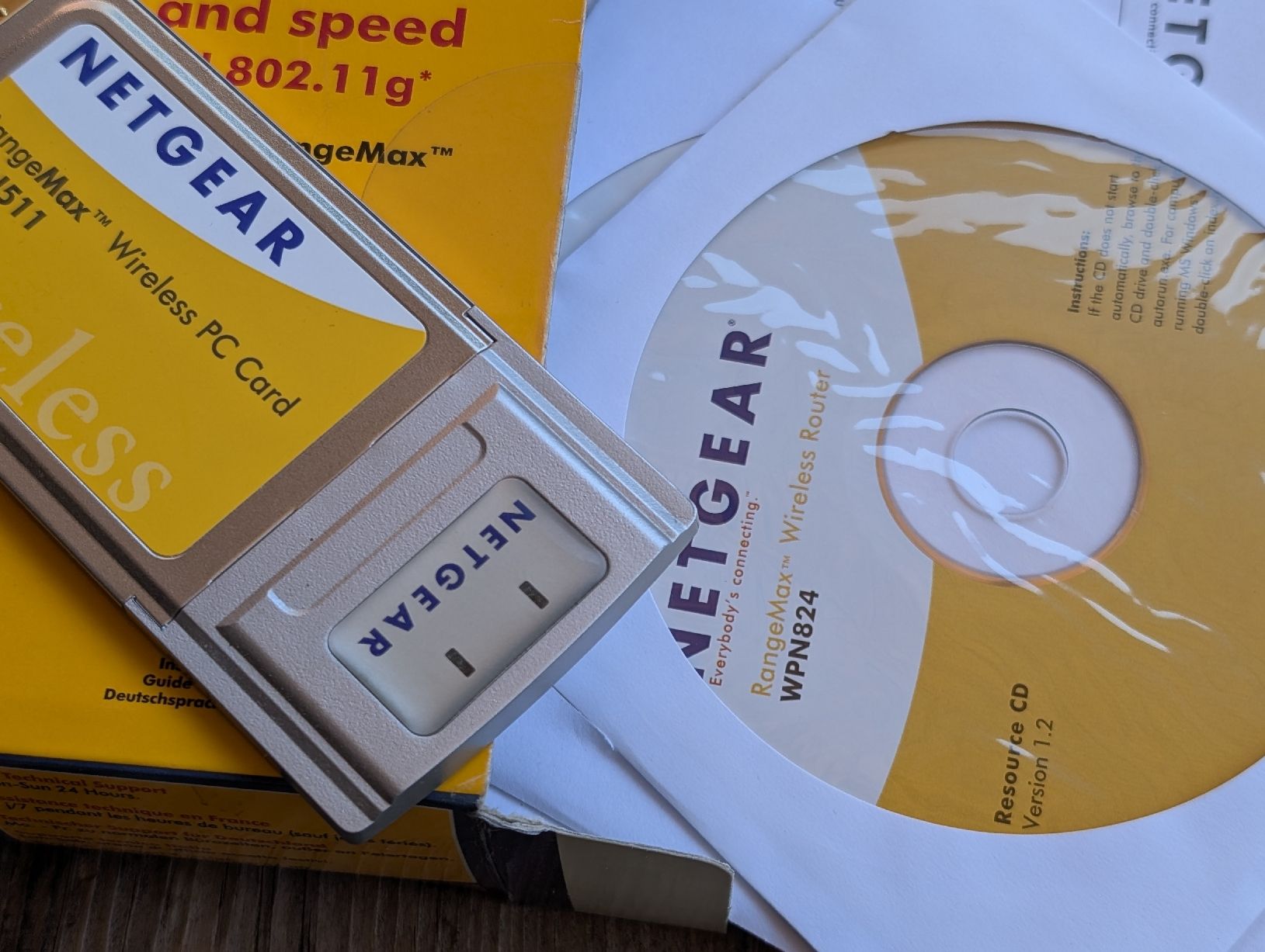Netgear Modem & Router: Netgear WPN511 Range Max Wireless PC Card – Usato da Breitenbach venduto da Dribbel