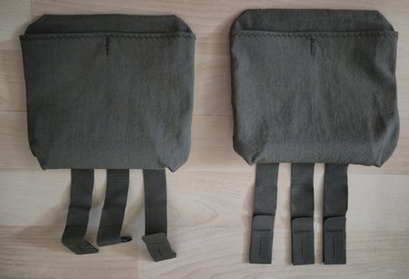 TERRA B® Side Plate Pouches Olive, Paar, 16 ×16cm, neuwertig