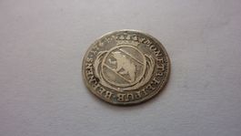 Kantonalmünze : Kanton Bern 10 Kreuzer 1764, sehr schön