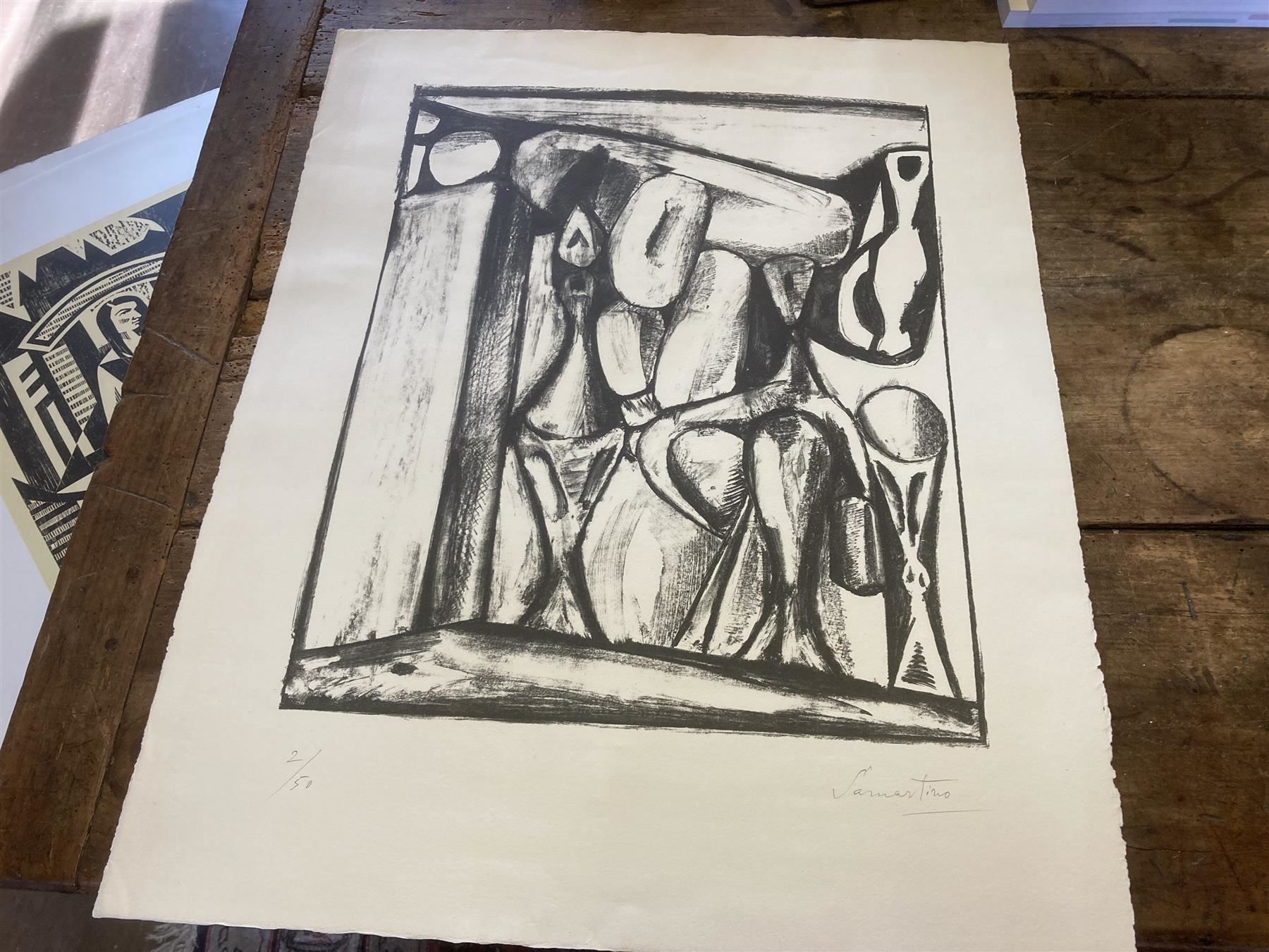 Grafica & Litografie: SAMARTINO Eduardo 1901-1992 Litho sig/nr – Usato da Bern venduto da Jwpm66