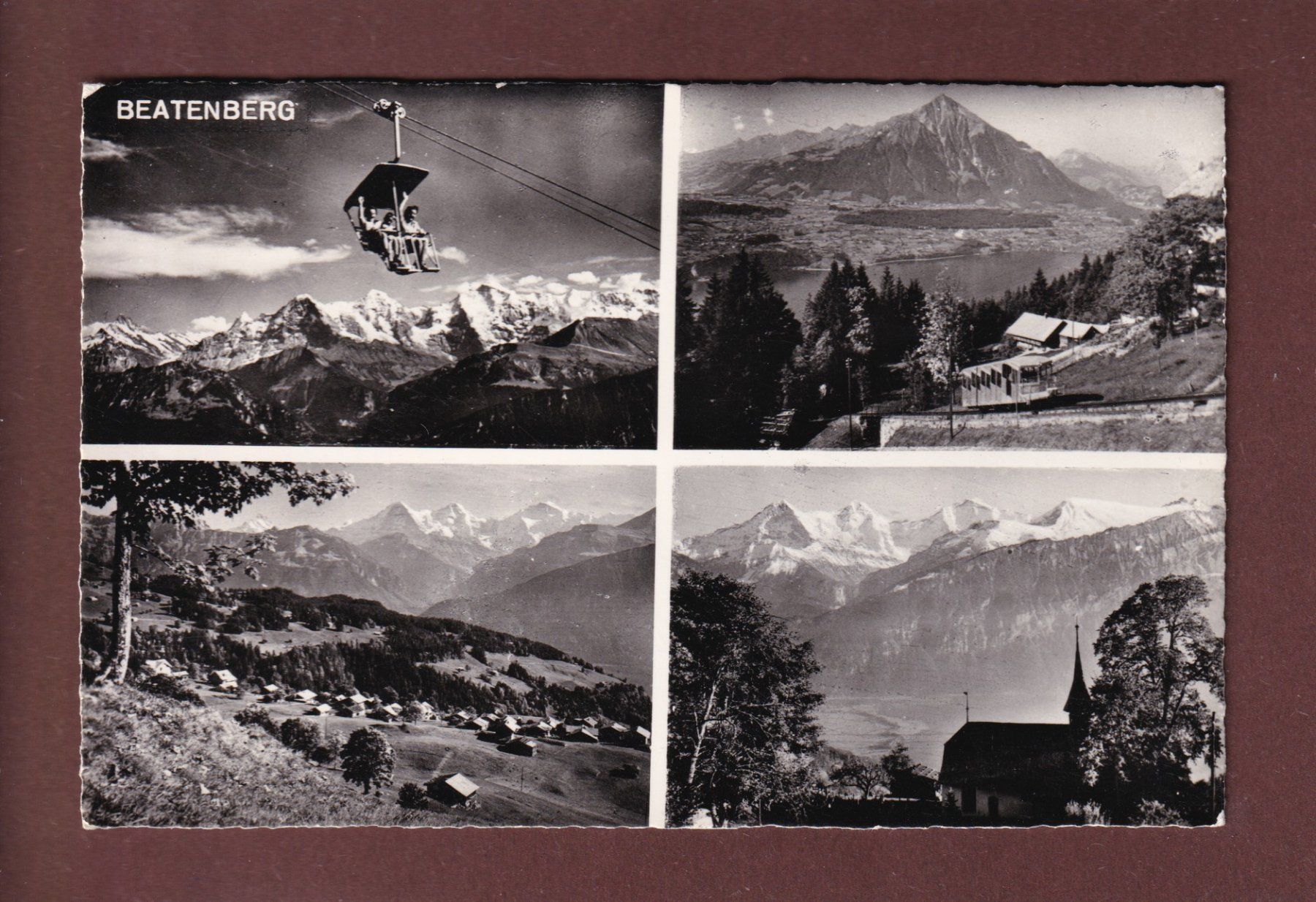 Cartoline postali: BEATENBERG - 4 Bilder – Usato da Pully venduto da nicecards