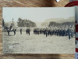 Echt Photo Karte / Parade in Emmishofen TG Gelaufen 1912