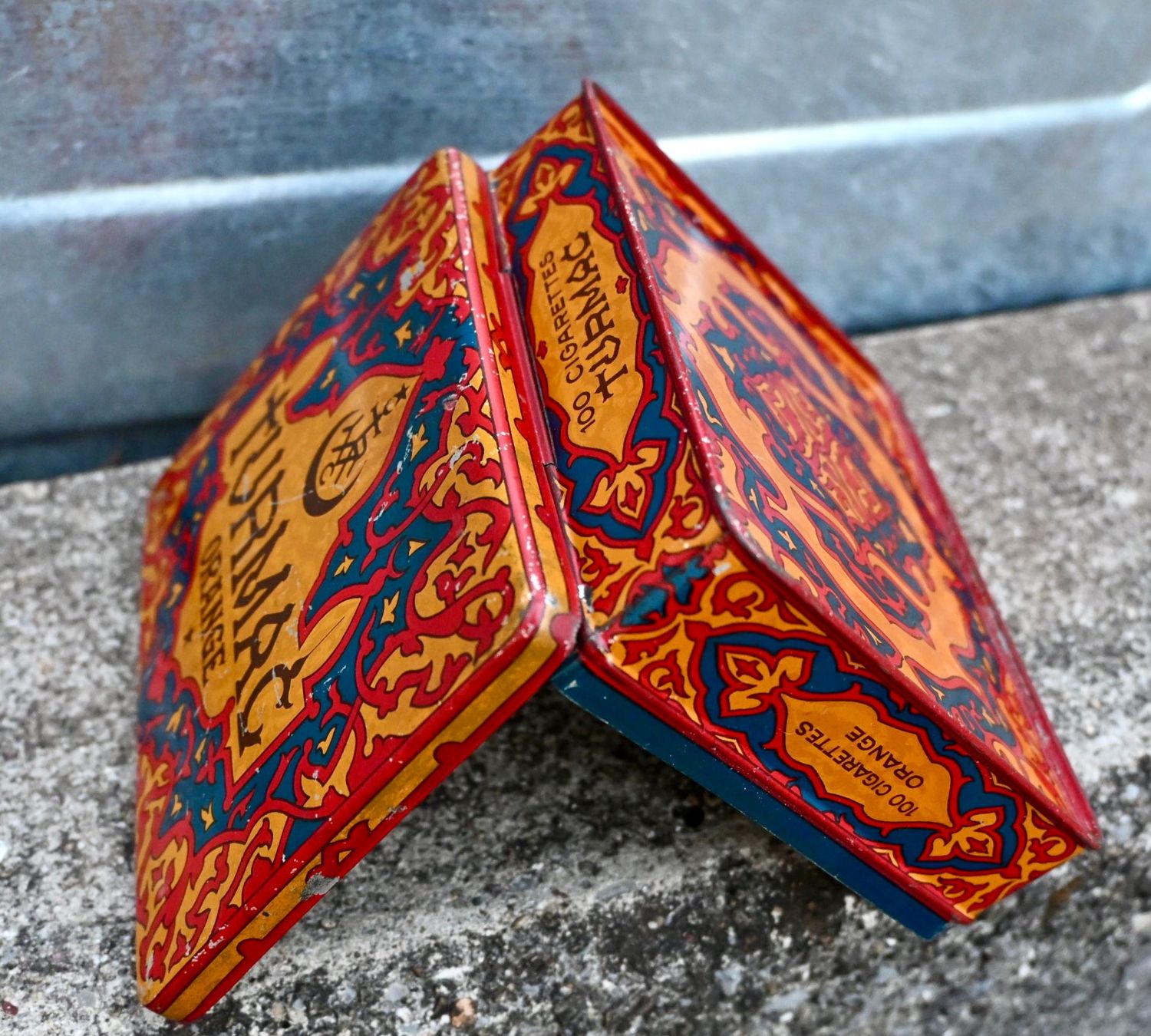 Dosen: Vintage BLECHDOSE Turmac BLEU orange – Gebraucht aus Pfaffhausen von mono_rec 9