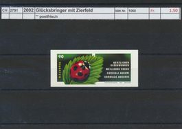 2002 "Glücksbringer mit Zierfeld", ** postfrisch