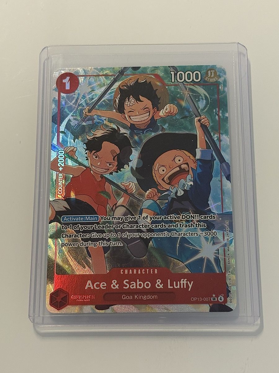 Bandai Carte collezionabili: One Piece TCG - Ace & Sabo & Luffy OP13-007 – Nuovo (secondo la descrizione) da Pieterlen venduto da Mira_o7