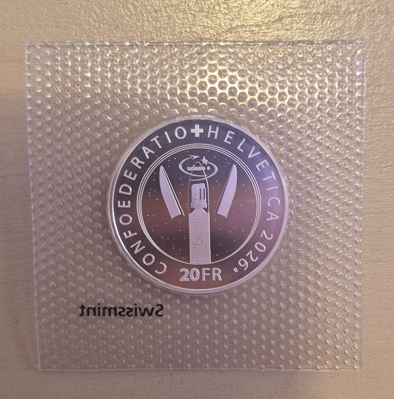 Tutti le monete: Swissmint 20 Fr. 2026 - Agence Spatiale Européenne – Nuovo e nell'imballaggio originale da Grand-Lancy venduto da loi_599y 1