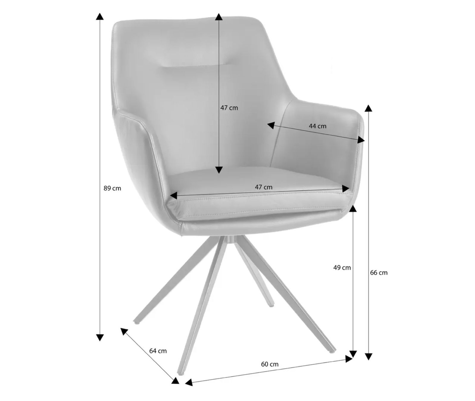 Pfister Stühle: Chaise pivotante en cuir – Gebraucht aus Lausanne von clapar 3