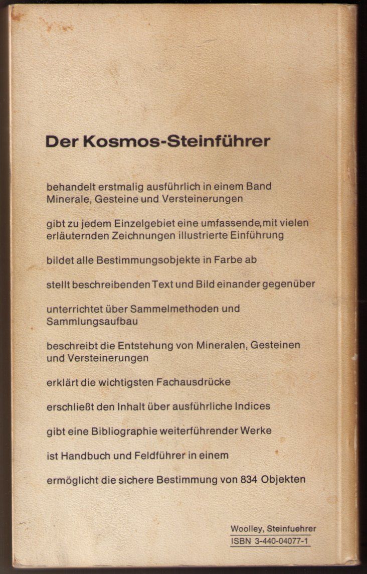 Bücher: Der Kosmos Steinführer – Gebraucht aus Binningen von Mountainrider 1