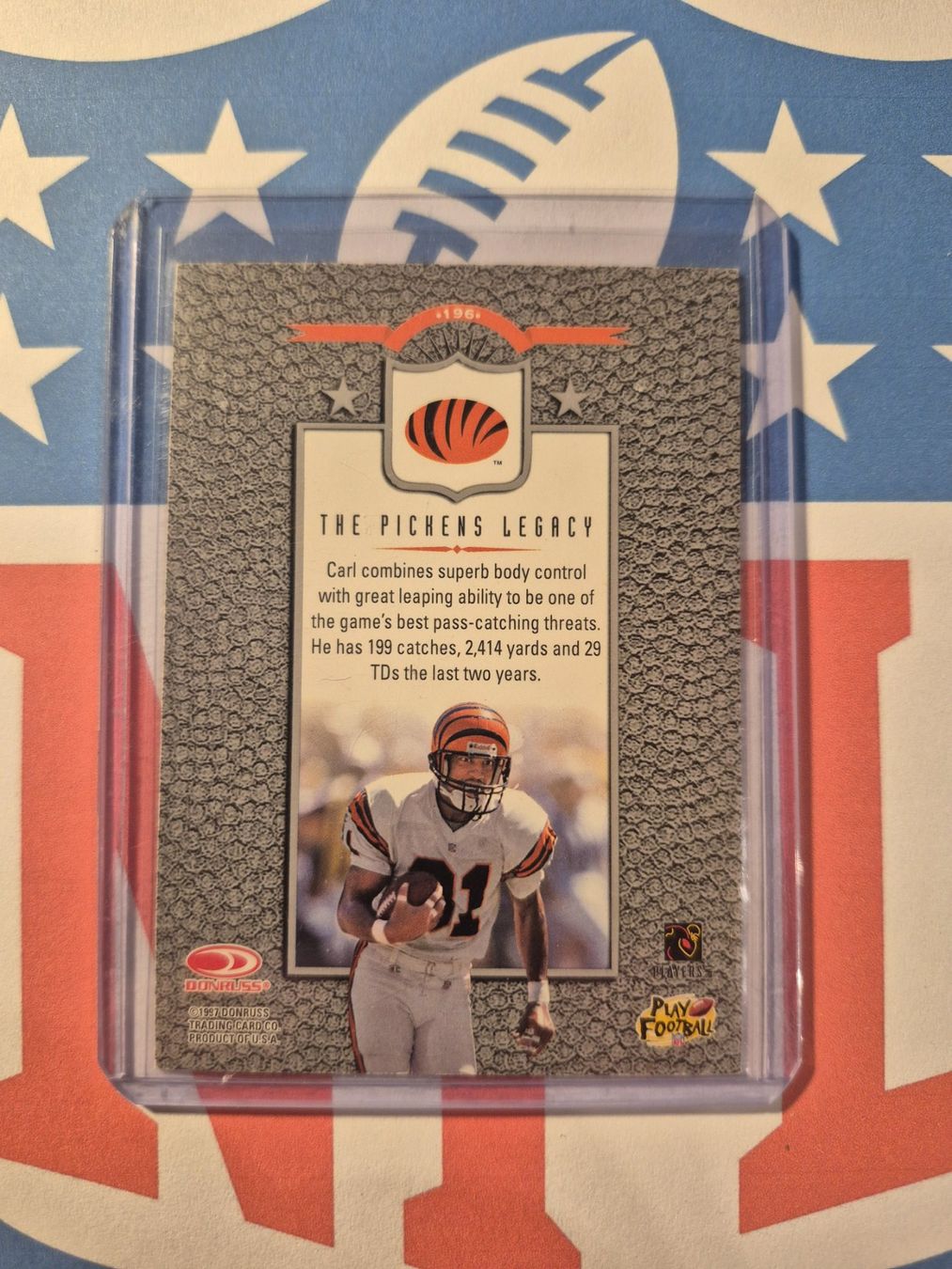 NFL Carte collezionabili: NFL Carl Pickens Cincinnati Bengals – Usato da Treiten venduto da Sauber73 1