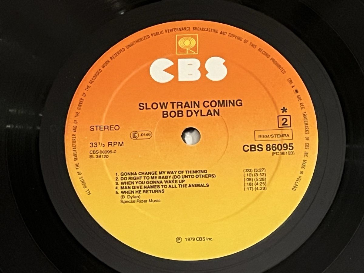 Dischi in vinile: Bob Dylan Slow Train coming Lp Netherlands – Usato da Basel venduto da Vinyloase 4