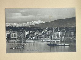 Genève, La Rade et le Mont-Blanc