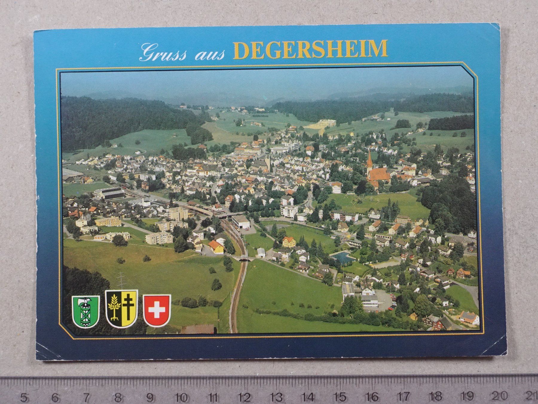 Cartoline postali: Degersheim, 1993 – Usato da Lenzburg venduto da fh1