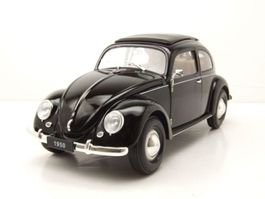 VW Käfer "Bretzelkäfer" 1946-1953 schwarz     1:18 von Welly