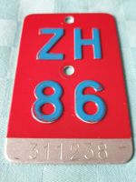 Velonummer ZH 86