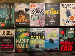10x Top Thriller Buchpaket (Tsokos, Hausmann, Ware u.a.)