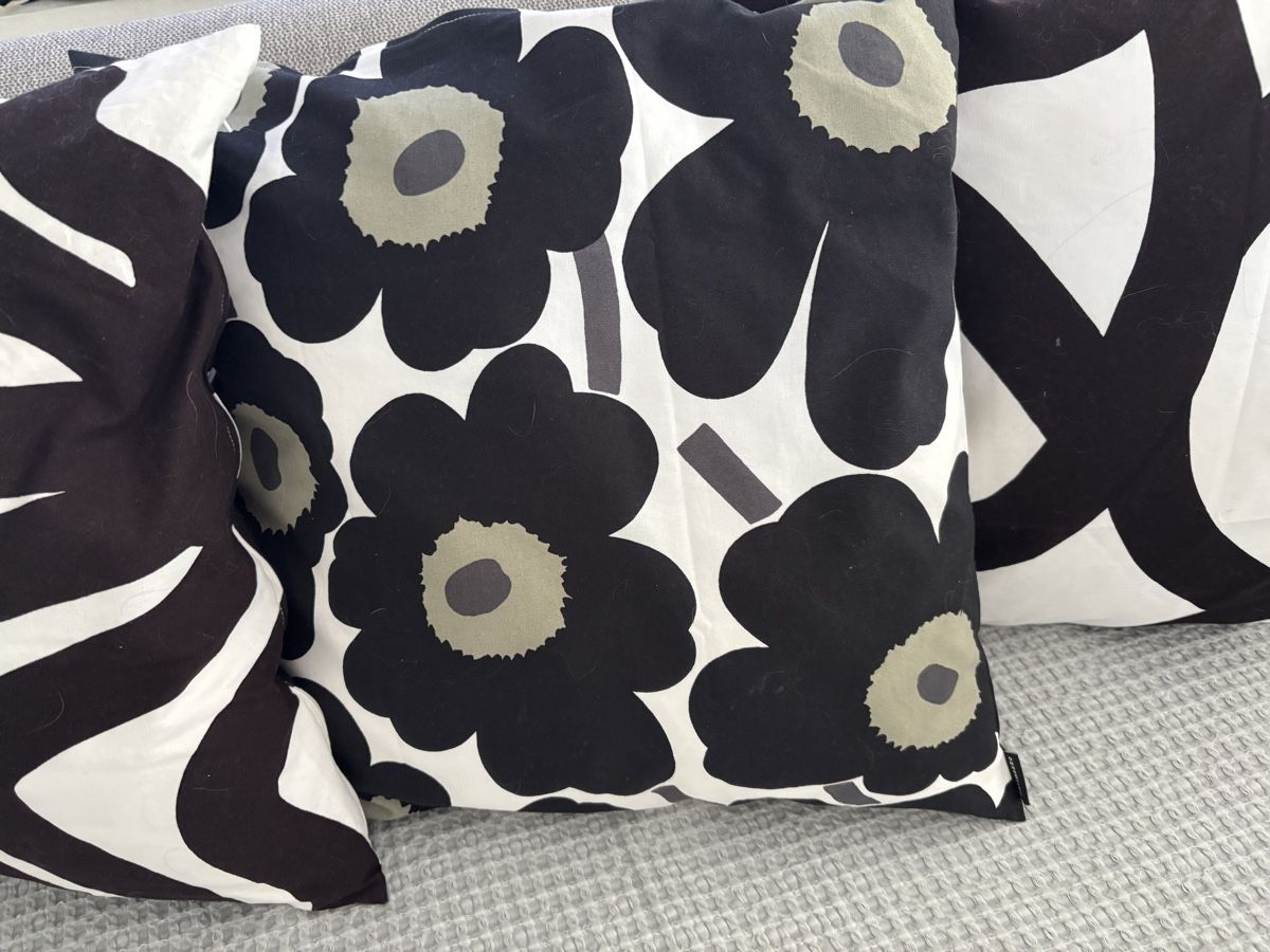 Marimekko Cuscini: 3 Design Kissenhülle Marimekko 45x45cm – Nuovo (secondo la descrizione) da Herzogenbuchsee venduto da ameise02 3