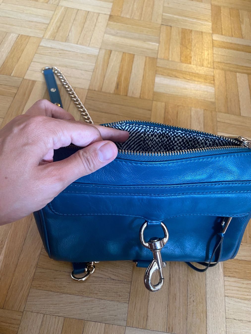Borse da donna: Rebecca Minkoff Mini Mac Petrol Color – Usato da Binningen venduto da Bberna 1