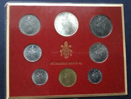 Vatikan Münzsatz Anno XI mit Silber 1973