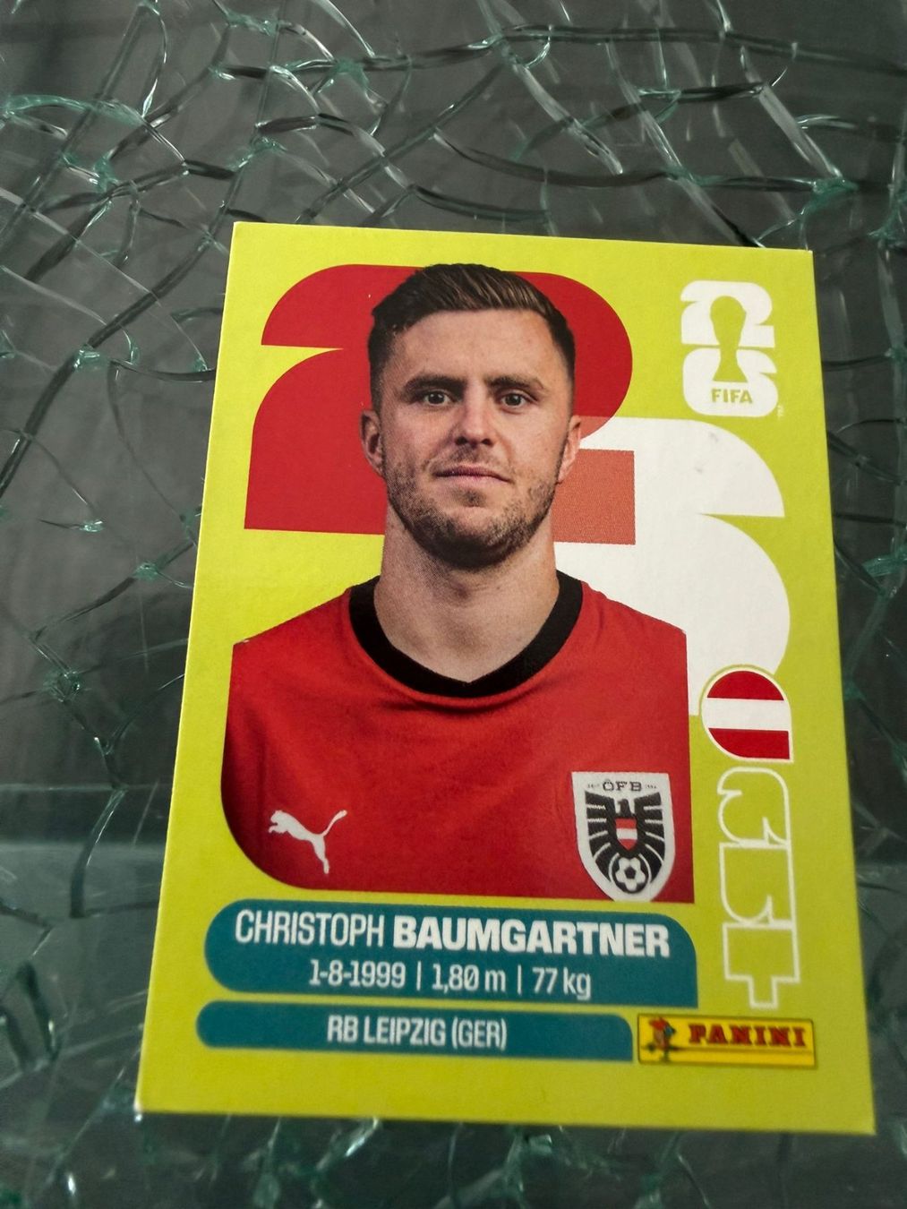 Panini Sammelbilder & Trading cards: WM 2026 - Panini - Christoph Baumgartner - AUT 18 – Gebraucht aus Pfäffikon ZH von Marcodesi76