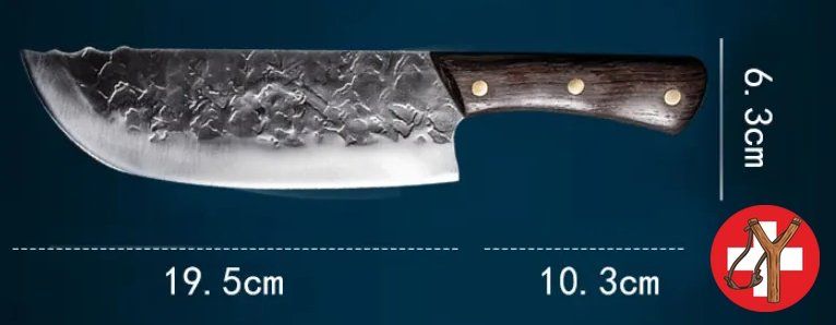 Küchenmesser: Kochmesser, Küchenmesser mit cooler Klinge – Neu (gemäss Beschreibung) aus Tumegl/Tomils von Steinschleuder-Shop 4