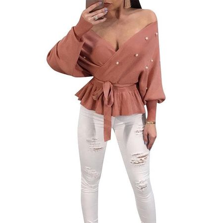 Super Süsser Pullover mit Perlen Neu