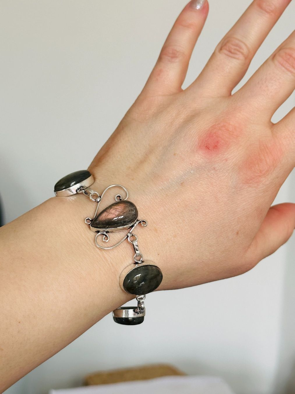 Bracciali & Braccialetti: Labradorite Gemstone Bracelet 7-8" – Nuovo e nell'imballaggio originale da Genève venduto da AGBERG 3