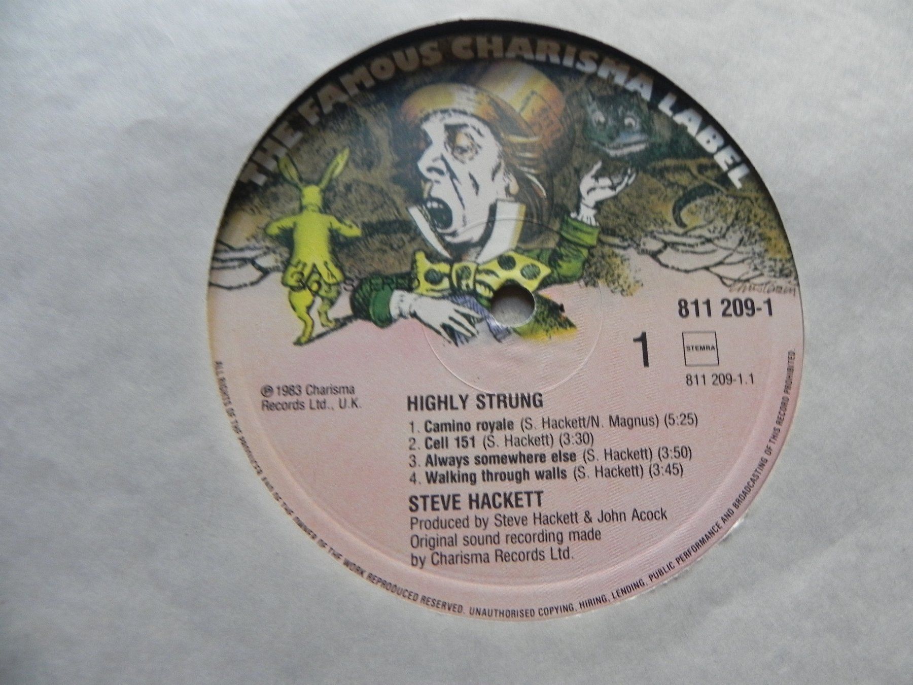 Dischi in vinile: LP brit. Rock Gitarrist Genesis / Steve Hackett 1982 Highly – Usato da Siebnen venduto da krimsie 4