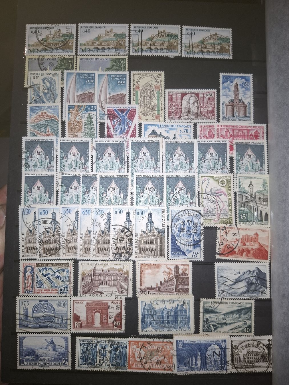 Alle Briefmarken: Dublettensammlung Frankreich – Gebraucht aus Balgach von SIMEON27 7