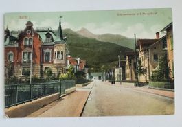 Ansichtskarte Buchs Gründaustrasse mit Margelkopf und Berge