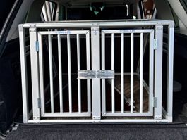 Hundetransportbox SCHMIDT Aluminium in neuem Zustand