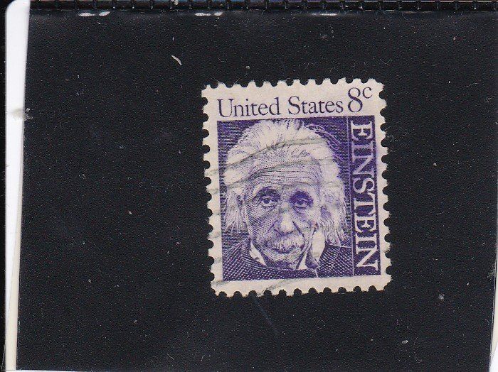 Tutti i francobolli: Original USA Briefmarke: Einstein, 8 Cent, Top Zustand! – Usato da Binningen venduto da Hahexa