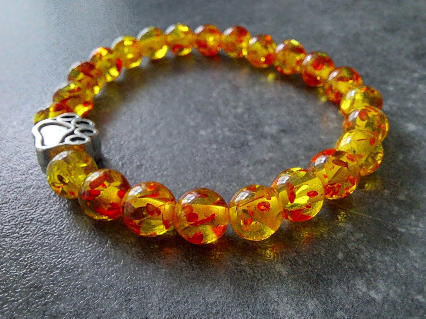 Bracelets: Bracelet ambre fleur – Neuf avec emballage d'origine à St-Imier par supernova21 1