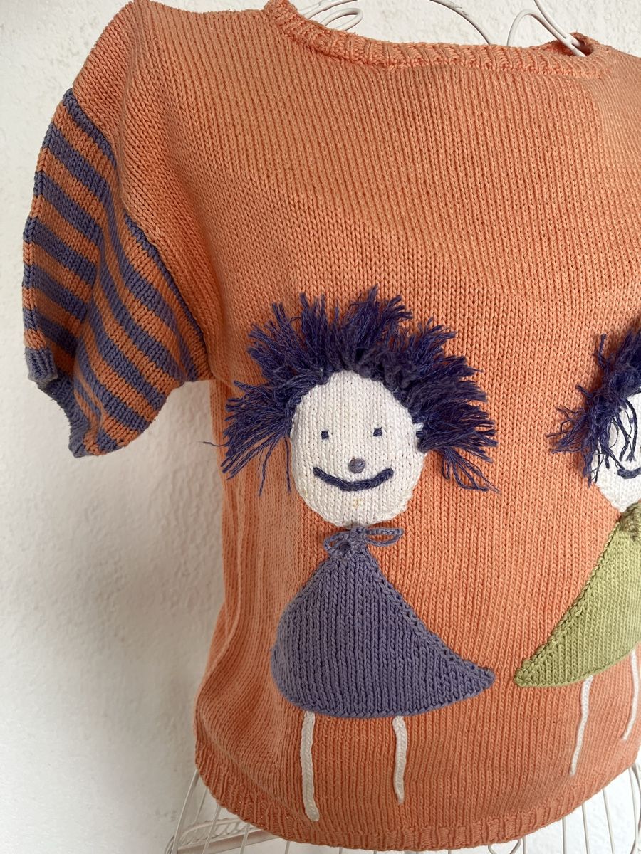 Maglioni & Felpe: Lustiger Mädchenpulli Handgestrickt – Usato da Rorschacherberg venduto da Artmaru 3