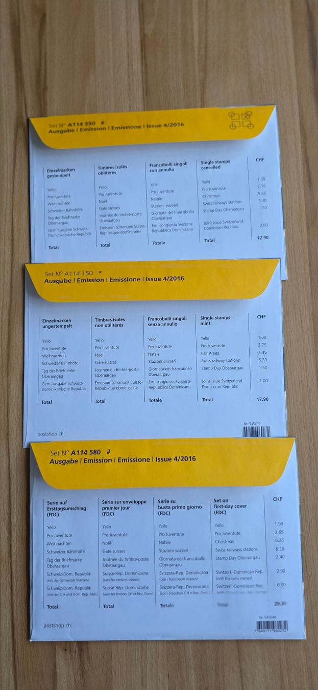 Alle Briefmarken: CH-Briefmarken Jahresausgabe 2016 – Neu (gemäss Beschreibung) aus Wettswil von Schnuebe 7