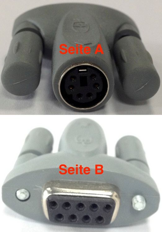 Mini Gender Changer PS/2-zu-DB9 BU/BU ca.3,7cm grau (Gebraucht) in ...
