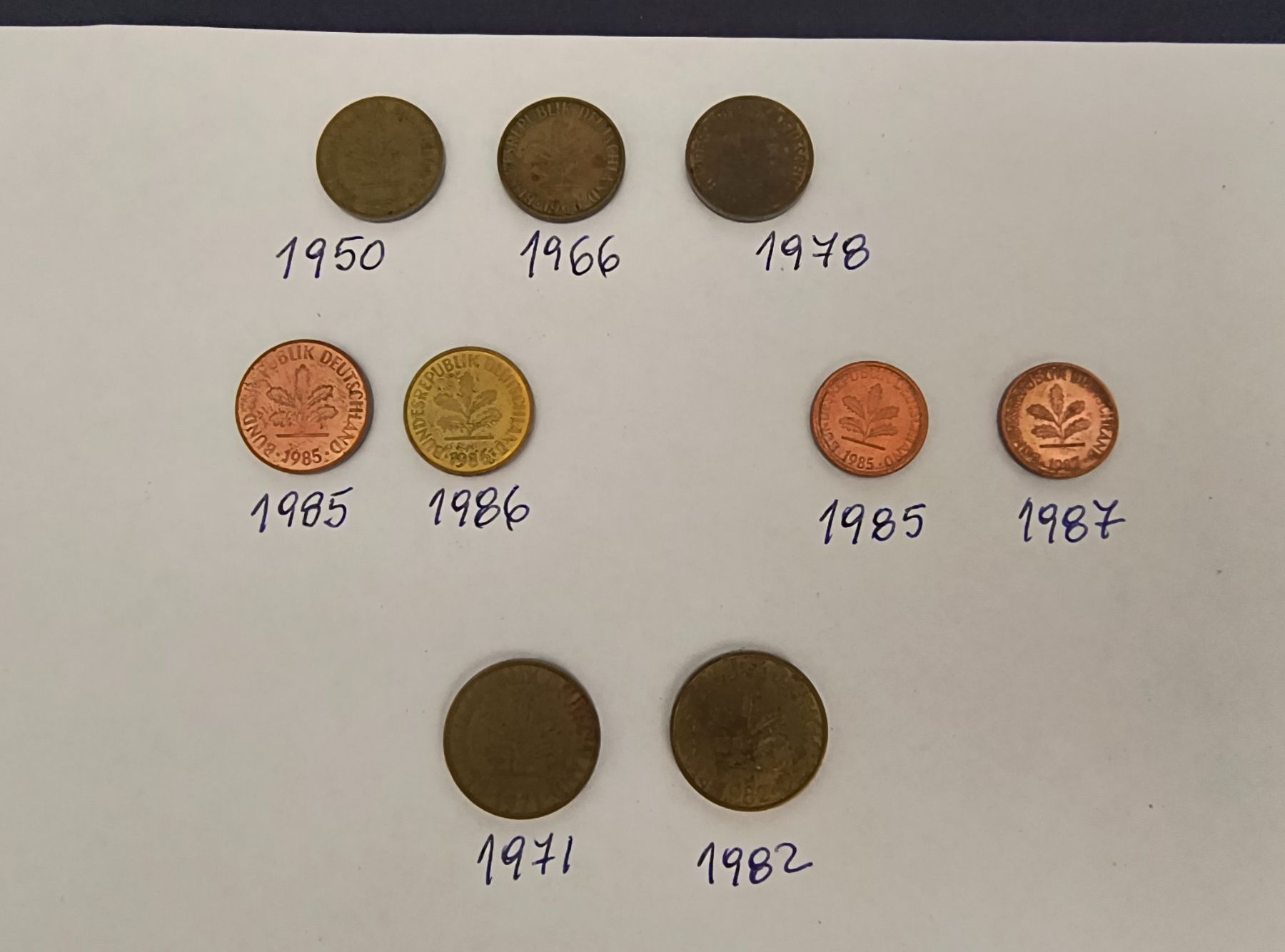 Tutti le monete: DEUTSCHE MARK - MÜNZEN 1950 / 1987 – Usato da Neuhausen am Rheinfall venduto da VALAMA