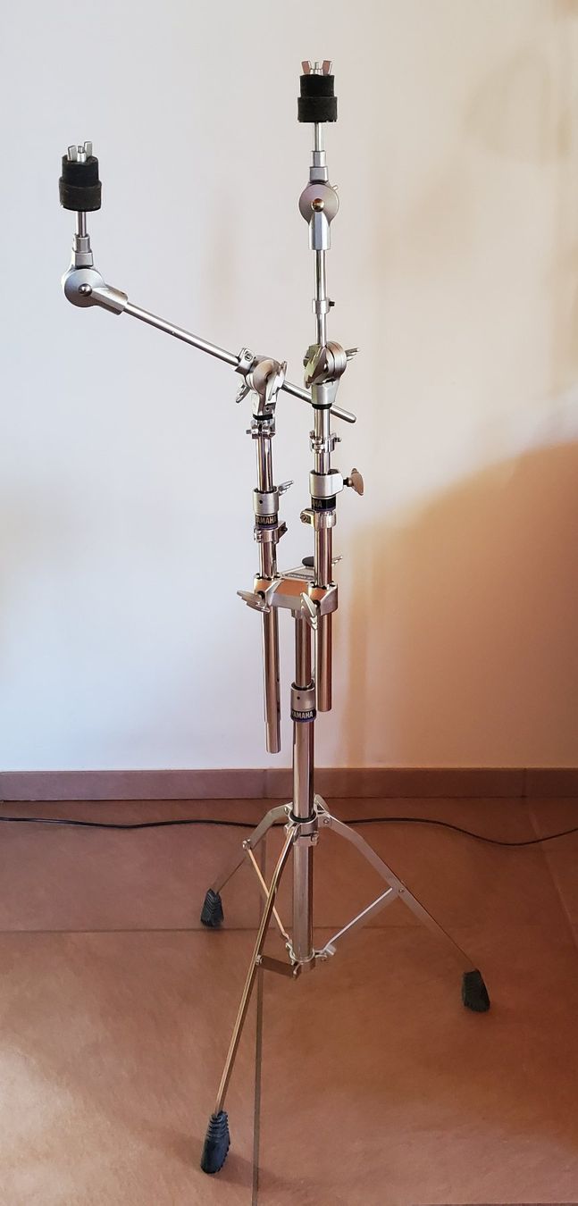 Yamaha Musikinstrumente: Doppel Cymbalstand Yamaha – Gebraucht aus Kestenholz von Figaro56