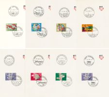 8 Werbedatumstempel aus dem Jahr 1986 - wie neu