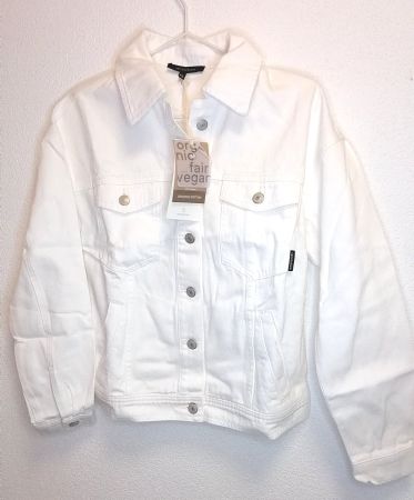 Denim Jacke ''Pansy'' weiss, ivory fairtrade recolution XS
