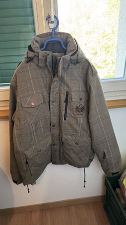 Winterjacke Pulp kariert braun Grösse L sehr guter Zustand