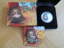 Bush Babies II 1/2 Oz Silber Proof -Echidna -2013+ Box+COA