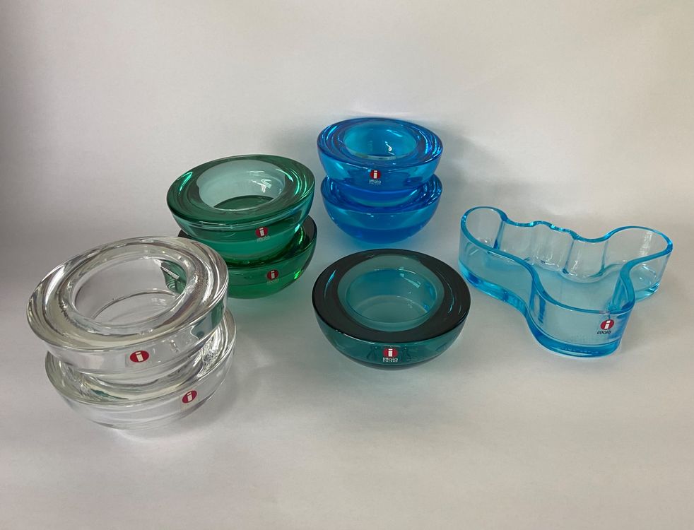 Iittala Miranda Schale Auf Fuß – Glas, Klar, 14,5 Cm, Blatt-Design