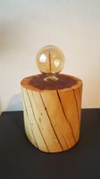Lampe, Tischlampe, Holzstamm gerisst