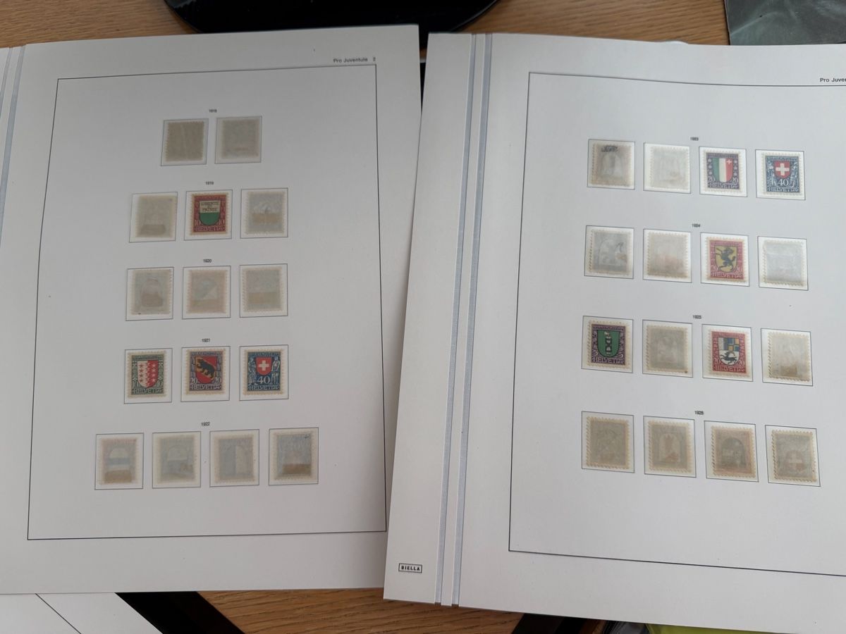 Tutti i francobolli: Pro Juventute Sammlung ab 1913 bis 1962  – Usato da Murgenthal venduto da Tina_4055 4
