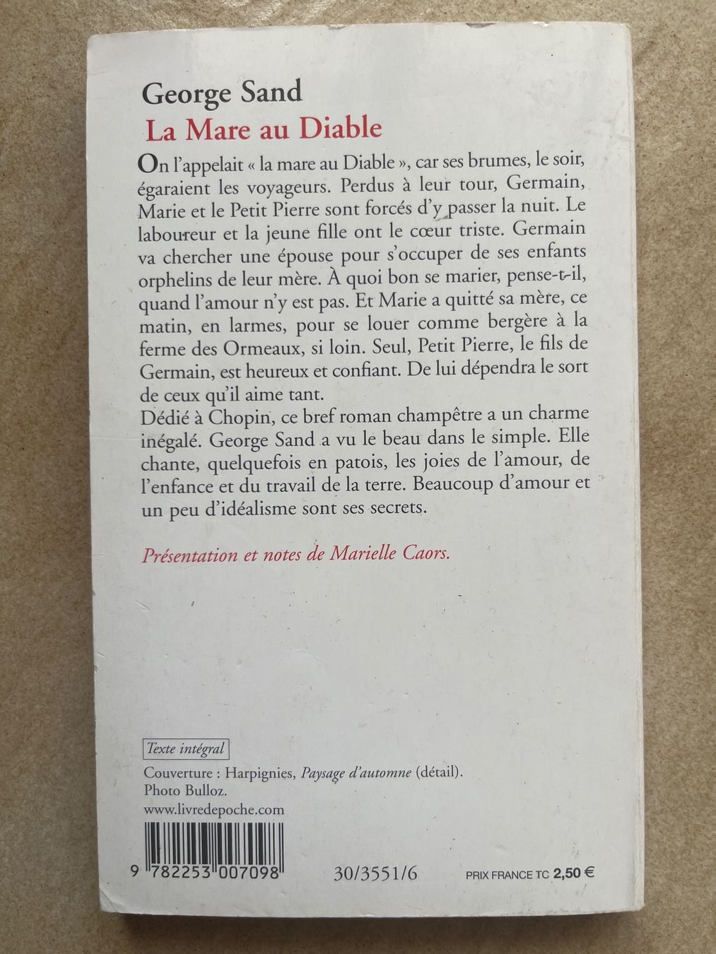 Libri: Livre La Mare au Diable - George Sand – Usato da Vernayaz venduto da Darkfrost 1