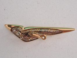 Delora Design Brosche,Goldfarben, Vintage Schmuck