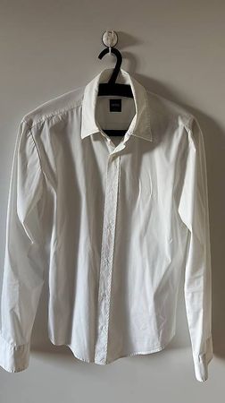 hugo boss hemd / weiss / grösse 40 / slim fit