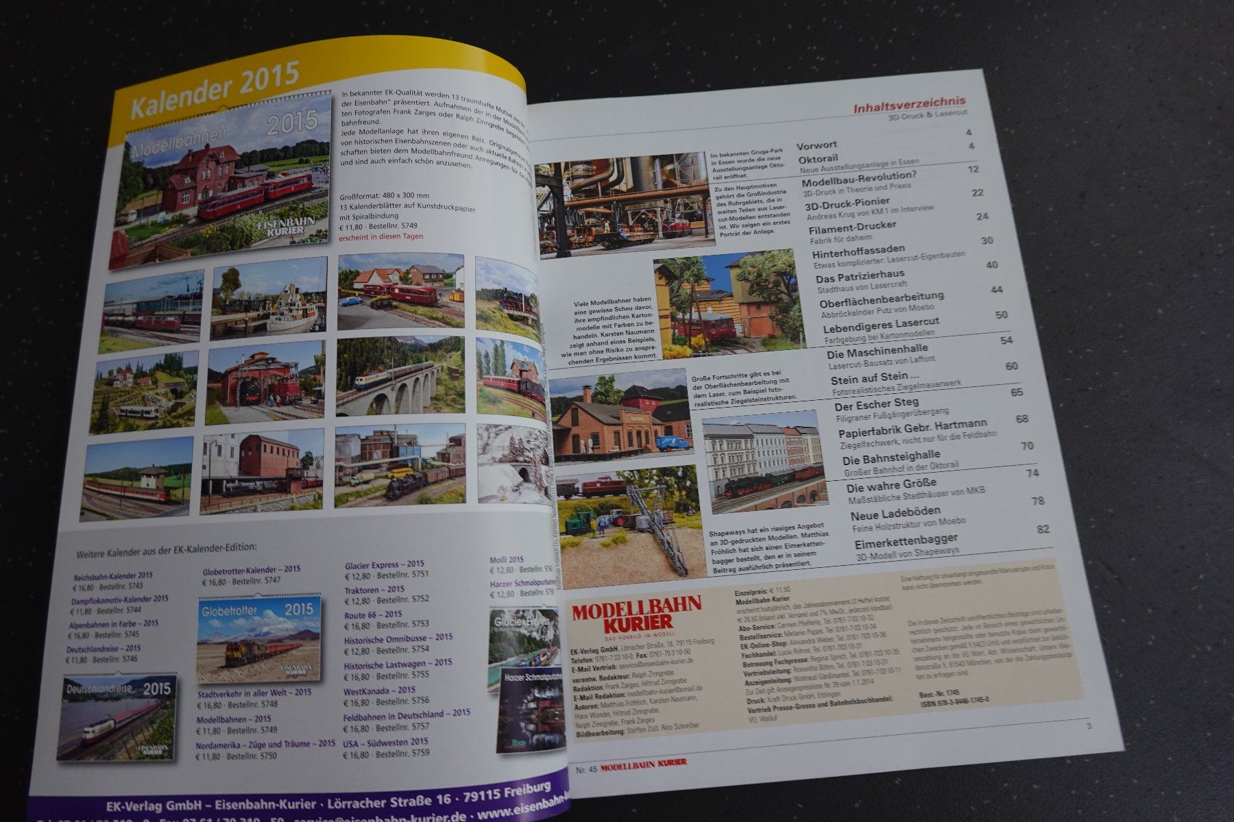 Zeitschriften & Magazine: Eisenbahn: Modellbahn-Kurier 3D-Druck + Lasercut – Gebraucht aus Jona von JOberg_25 1